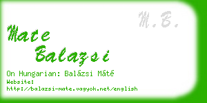 mate balazsi business card
